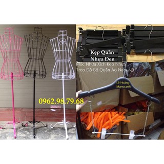 Combo 2C Canh Sắt Nữ, 20 Kẹp Quần, 16C Móc Xích Treo Đồ Bộ Ngươi Lớn