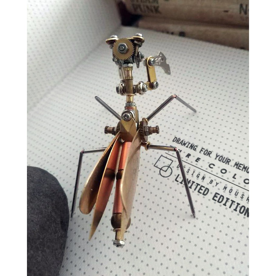 Mô Hình Lắp ghép 3d Kim Loại STEAMPUNK bọ ngựa