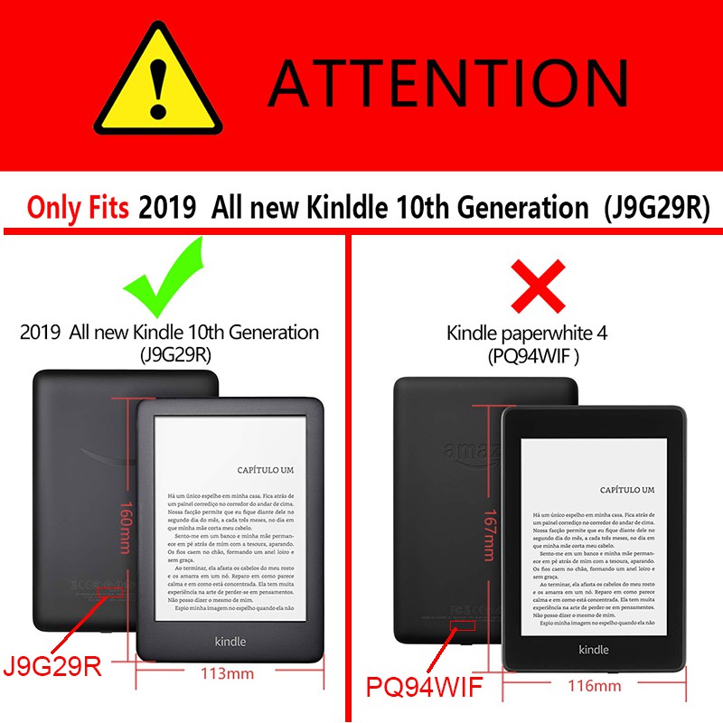 Bao Da Bảo Vệ Máy Tính Bảng Kindle J9g29r 10th Generation Họa Tiết Động Vật 2019
