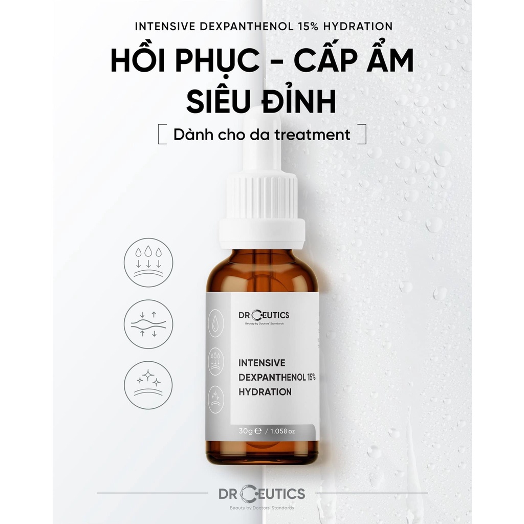 [DrCeutics] Serum B5 Dưỡng Ẩm, Phục Hồi Da Treatment Intensive Dexpanthenol 15% Hydration 30g