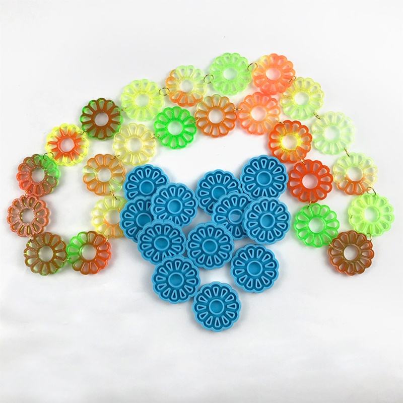 Khuôn Silicone Làm Mặt Vòng cổ Hình Hoa Cúc Độc Đáo