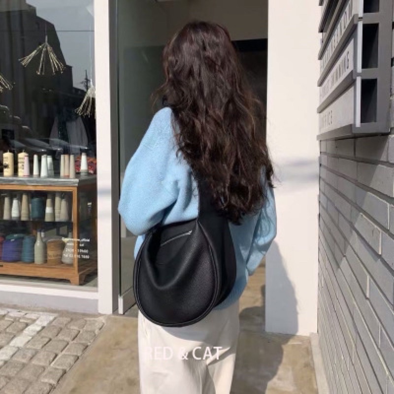 Túi da hobo đeo chéo quai bản to cá tính phong cách Ulzzang