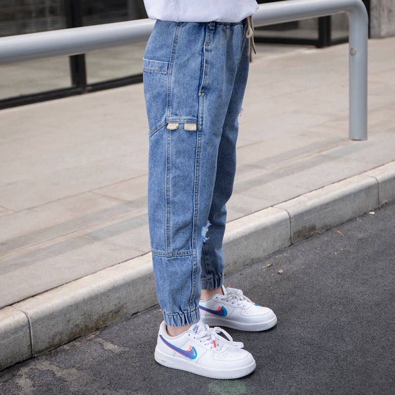 Quần jean dài bé trai size đại mẫu mới 2022 phiên bản hàn quốc mùa hè mùa xuân cá tính Bosskids-QDBT12722
