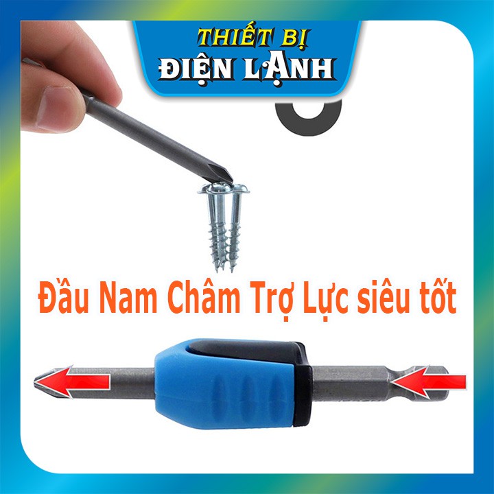 Đầu Nam Châm Trợ Lực Gắn Mũi Vít Tăng Từ Tính