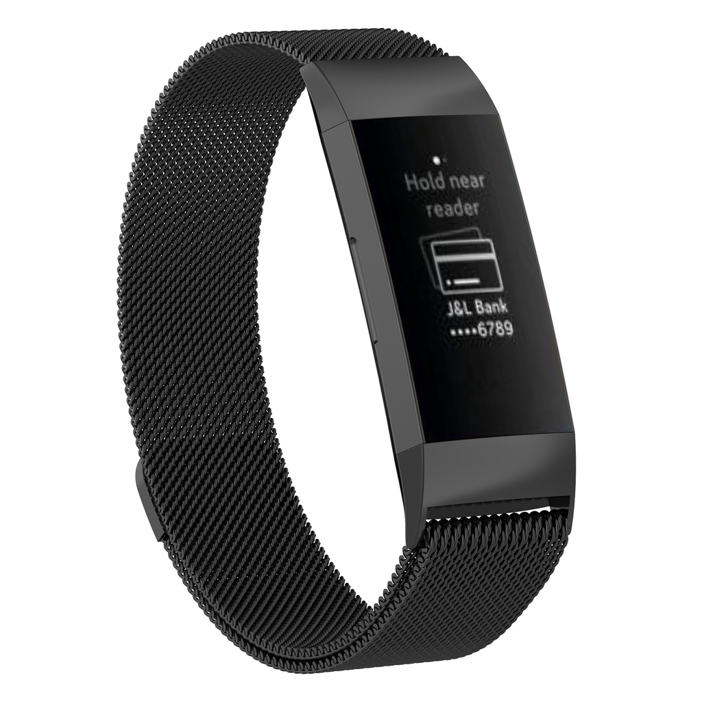 Dây đeo inox milanese cho đồng hồ thông minh Fitbit Charge 3 4 Se