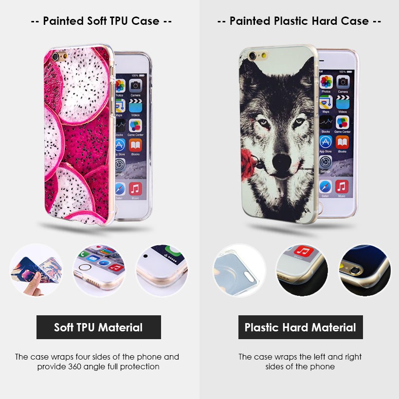 Ốp lưng nhựa TPU mềm họa tiết tranh vẽ cho iPhone 6 6S 4.7 inch | BigBuy360 - bigbuy360.vn