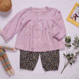 Set áo đũi quần hoa