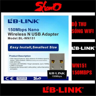Mua Bộ thu sóng Wifi LBLINK 150Mbps – BL-WN151 – Chính Hãng LB-Link – Bảo hành 24 tháng – Tốc độ truyền tải không dây 150Mbp
