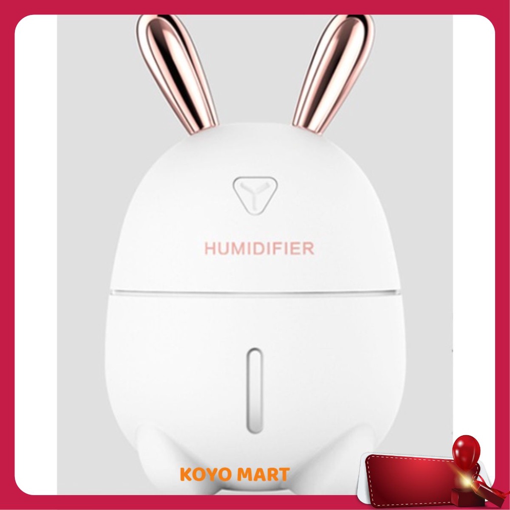 Máy phun sương Humidifier K9, dung tích 300ml, hình thỏ đáng yêu