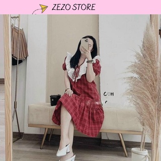 Váy kẻ caro dáng dài, Đầm bầu sọc, đầm kẻ dáng rộng Váy bầu đuôi cá