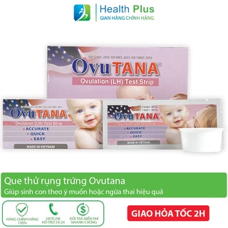 Que thử rụng trứng Ovutana test nhanh tìm thời điểm rụng trứng