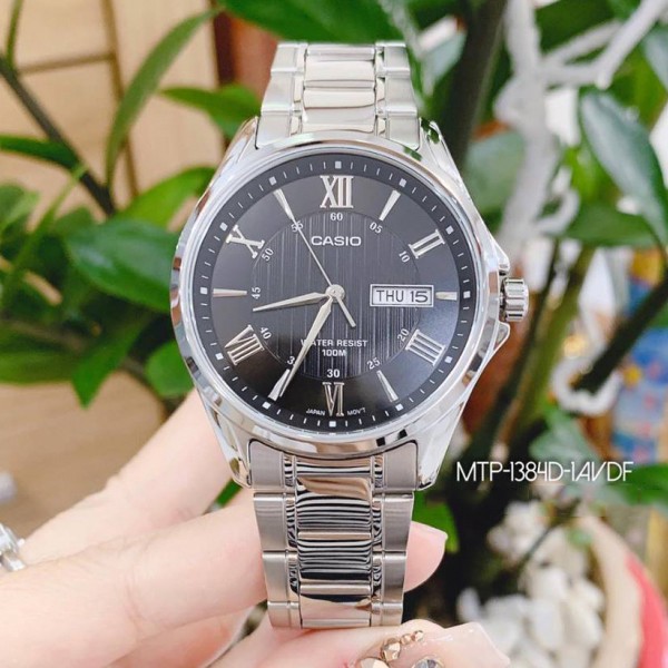 Đồng hồ nam dây kim loại Casio Standard chính hãng Anh Khuê MTP-1384D-1AVDF