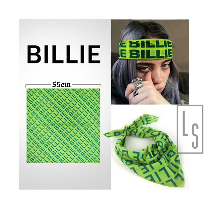 Khăn Bandana Billie Eilish - Vòng Huy Hiệu Billie Eilish