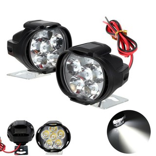 Đèn led trợ sáng 6 bóng cho xe mô tô siêu sáng