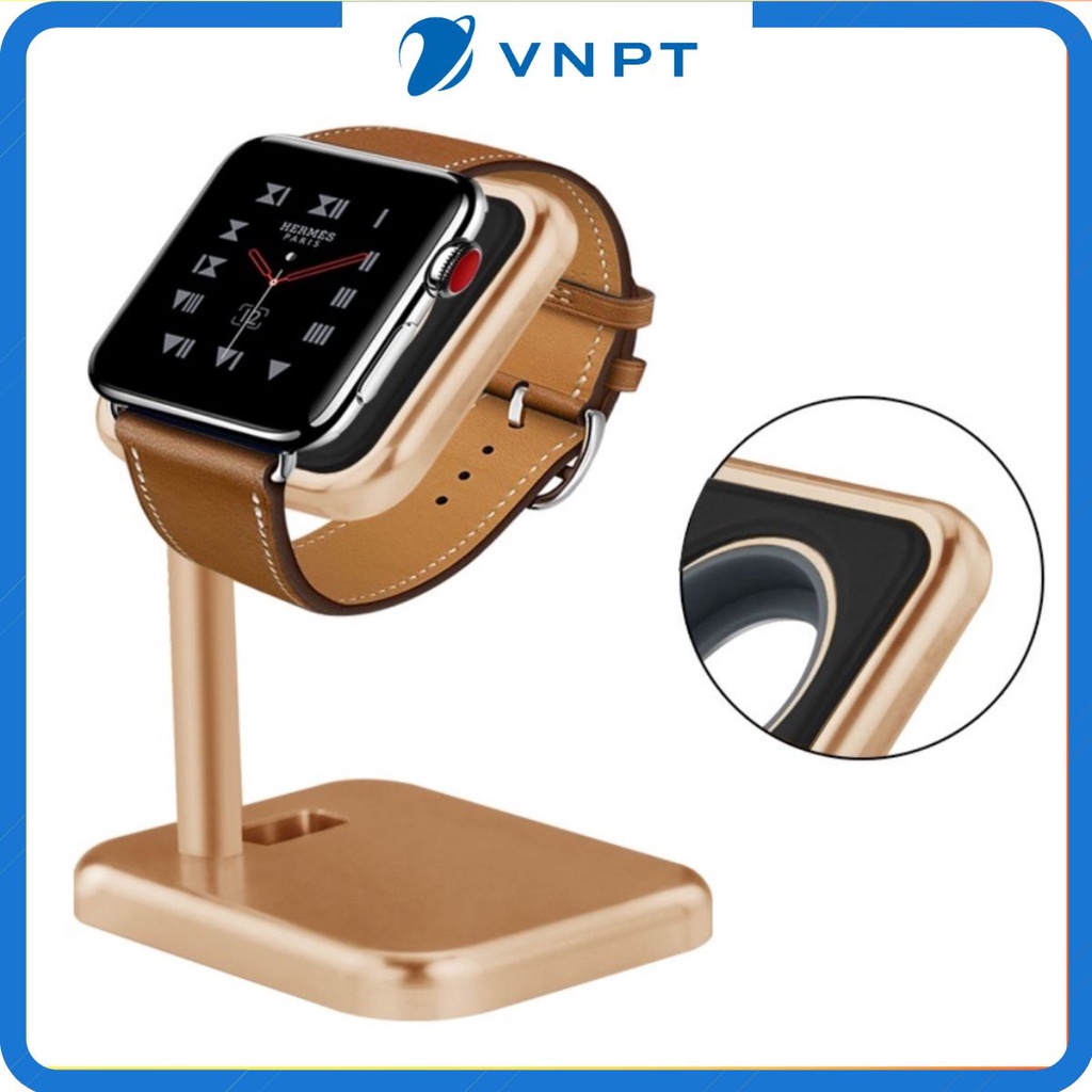 Đế sạc Apple Watch dạng treo sạc kiêm giá đỡ hợp kim nhôm cho đồng hồ thông minh.