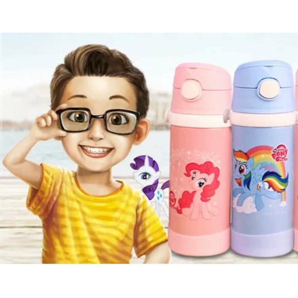 Bình giữ nhiệt cao cấp hình ngựa pony cho bé