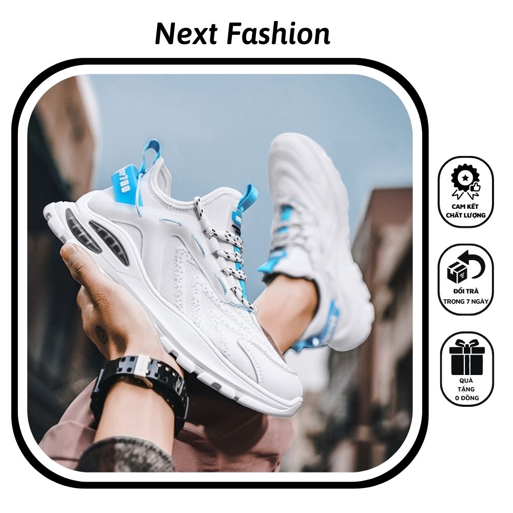 Giày thể thao nam chạy bộ đế cao su non đi cực êm phong cách trẻ trung năng động - Next Fashion G12