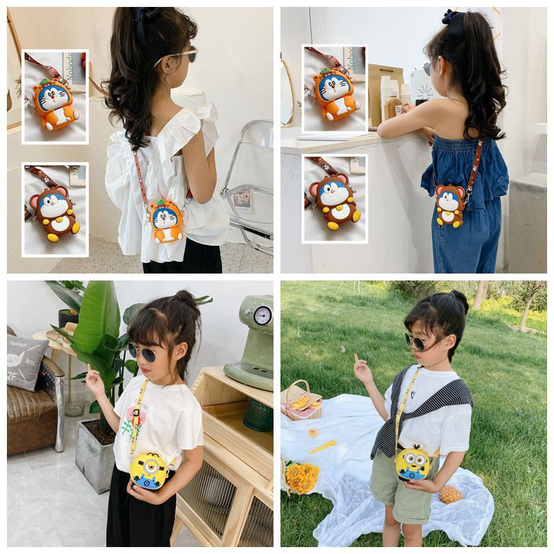 Túi Đeo Chéo Hình Hoạt Hình Dễ Thương Cho Bé