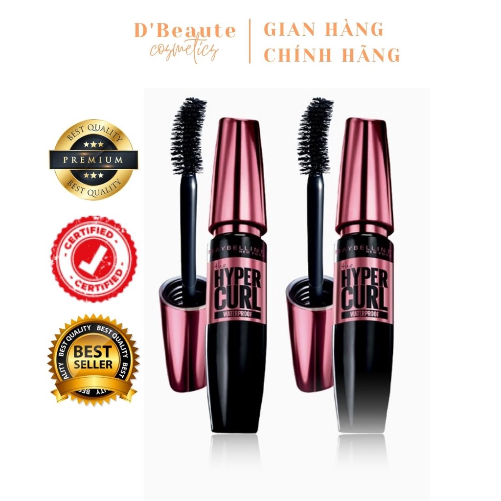 Bộ đôi Mascara Cong Mi Hyper Curl Maybelline New York - Mỹ Chính Hãng