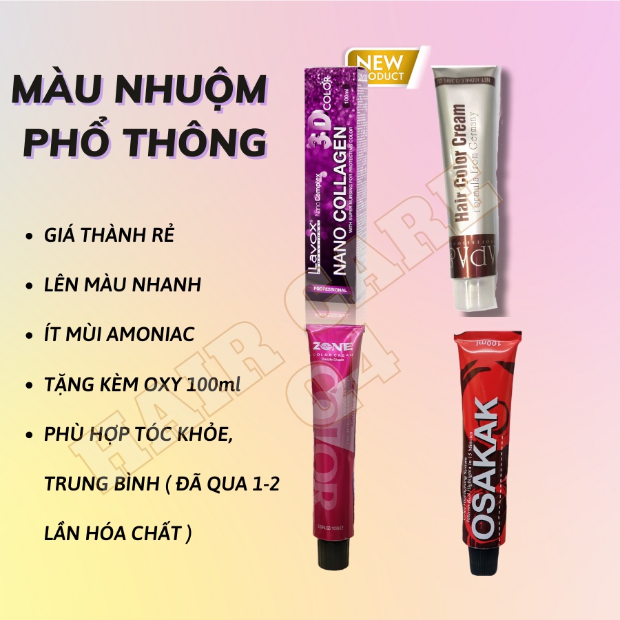 Thuốc Nhuộm Tóc Màu Nâu Rêu Không Tẩy Tóc, Nhuộm Nâu Ánh Lạnh, Nhuộm Xanh Rêu Tối, Nâu Rêu Sáng Da - Hair Care Q4