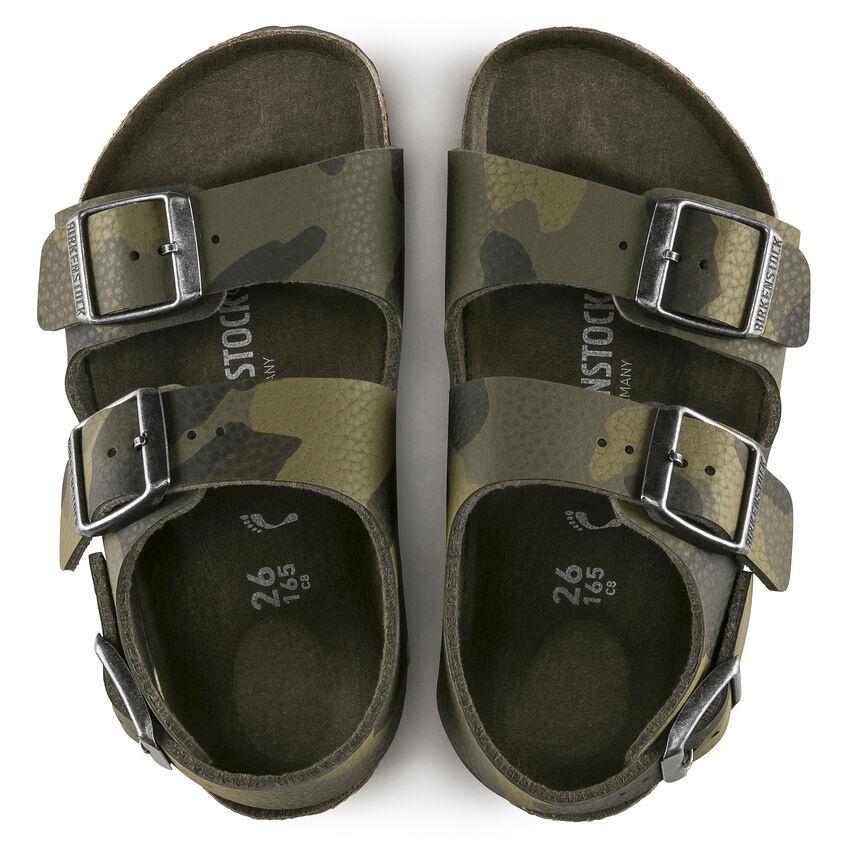 Sandal Classic Birkenstock Milano Kid Boy Bck1014589 màu Camo