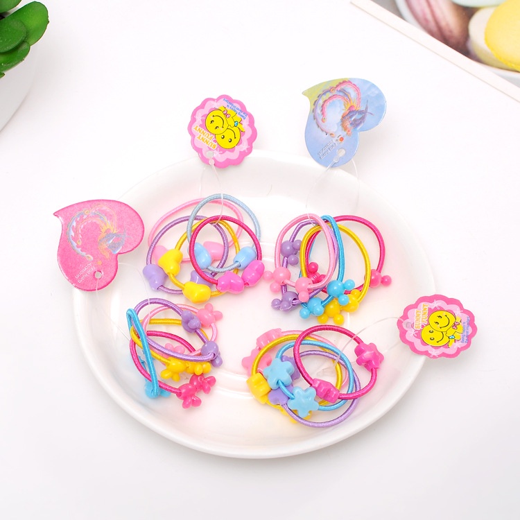 Dây Buộc Tóc Đuôi Ngựa Handmade Màu Sắc Kẹo Ngọt Dành Cho Bé Gái