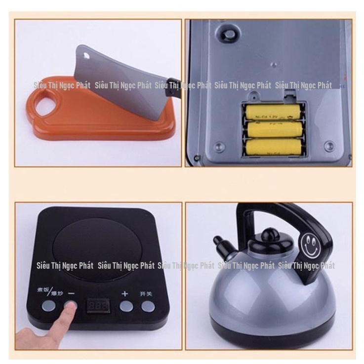 [HÀNG LOẠI 1_HỘP VỎ BÓNG] BỘ ĐỒ CHƠI NẤU ĂN 36 CHI TIẾT CHO BÉ_Nhựa ABS cao cấp