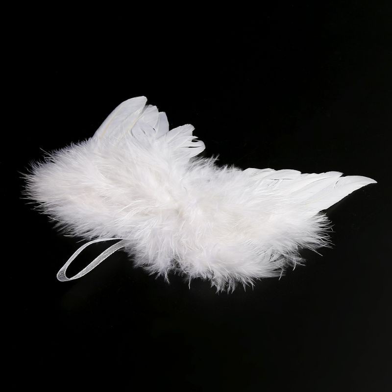Phụ Kiện Cánh Thiên Thần Màu Trắng Dễ Thương Dùng Làm Đạo Cụ Chụp Ảnh Cho Bé Sơ Sinh