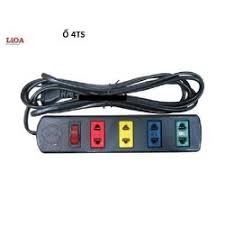 Ổ cắm điện LIOA  4 lỗ có công tắc, dây dài 3m/5m 1000W