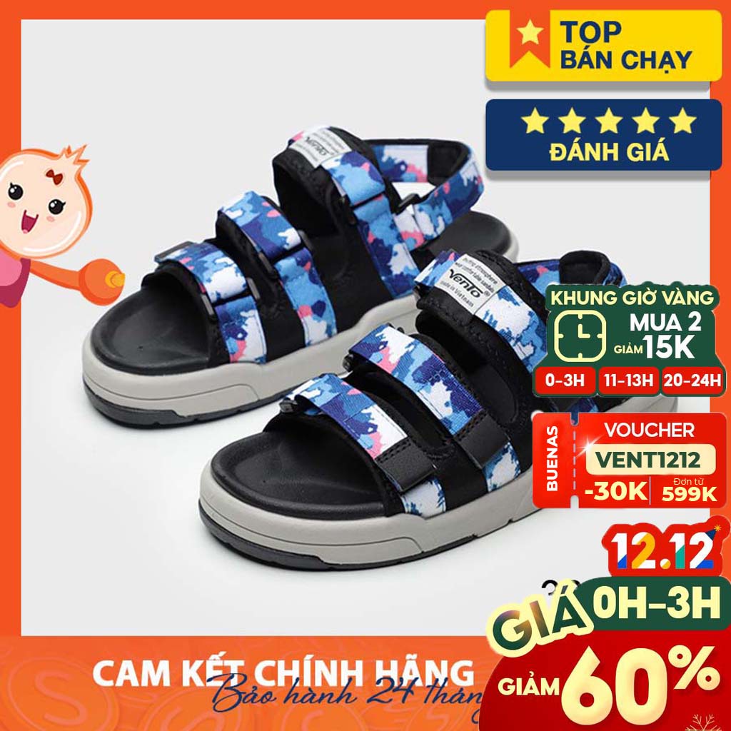 GIÀY SANDAL VENTO CHÍNH HÃNG 1001-XANH DA TRỜI [ẢNH THẬT-Full size 35-44]  [GIÀY SANDAL NAM NỮ]