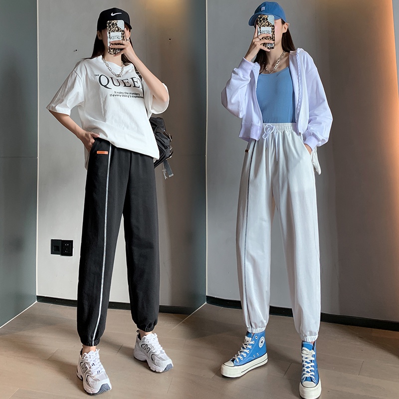 NRVP Quần Thể Thao Ống Rộng Phong Cách Thời Trang Hàn Quốc Dành Cho Nam Và Nữ