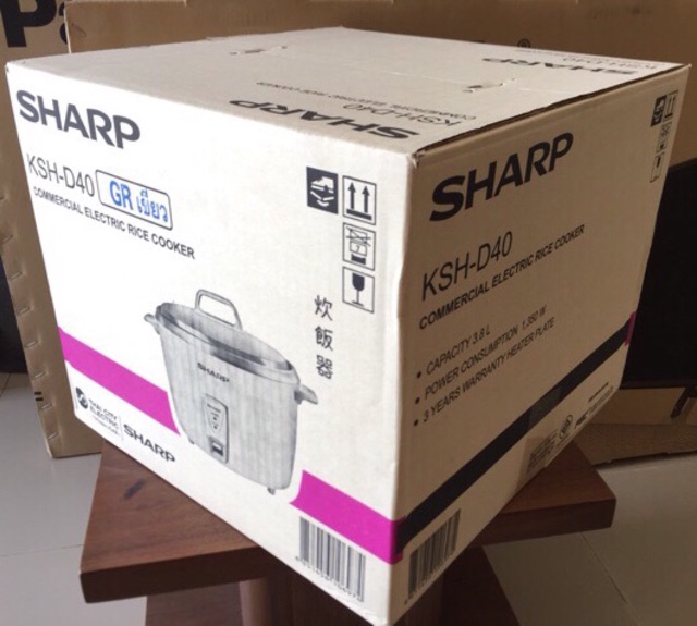 Nồi Cơm Điện Sharp 3.8lít KSH-D40 Hàng Nhập Thailand nắp rời.