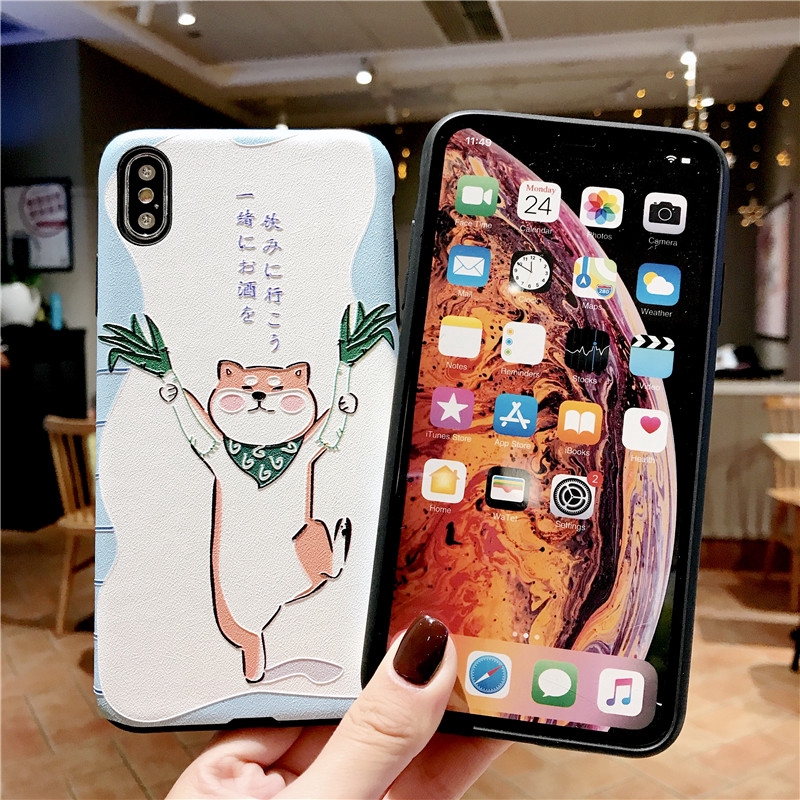 Ốp điện thoại họa tiết cún vui nhộn dùng cho Iphone 6/6s/6p/6sp/7/8/7p/8p/X/XS/Xr/Xs Max | BigBuy360 - bigbuy360.vn