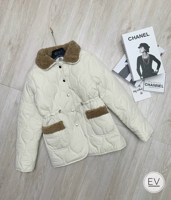 SALE áo khoác phao siêu nhẹ cổ lông thắt eo LOẠI 1 chuẩn mẫu mặc | BigBuy360 - bigbuy360.vn
