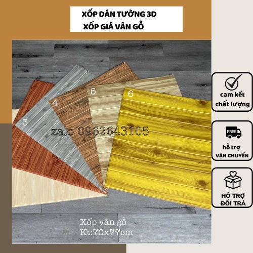 xốp dán tường 3D giả gỗ-vân gỗ cách âm cách nhiệt giá rẻ hà nội