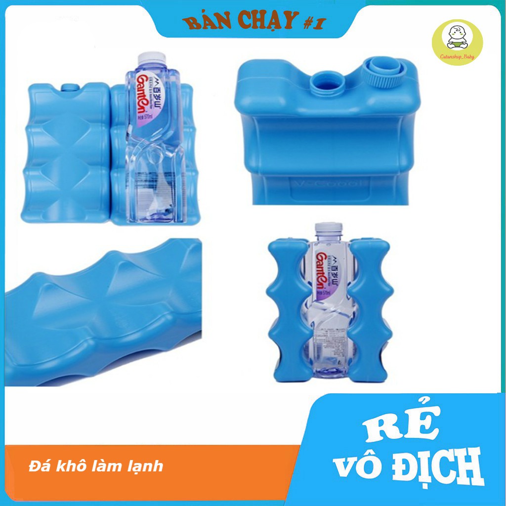 [Tặng túi Plastic] Combo 2 đá khô võng giữ lạnh 3 bình sữa (không kèm bình sữa)