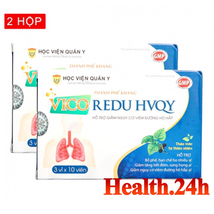 Bộ 2 Hộp Thanh Phế Khang VICO REDU HVQY ,Hỗ Trợ Giảm Nguy Cơ Viêm Đường Hô Hấp