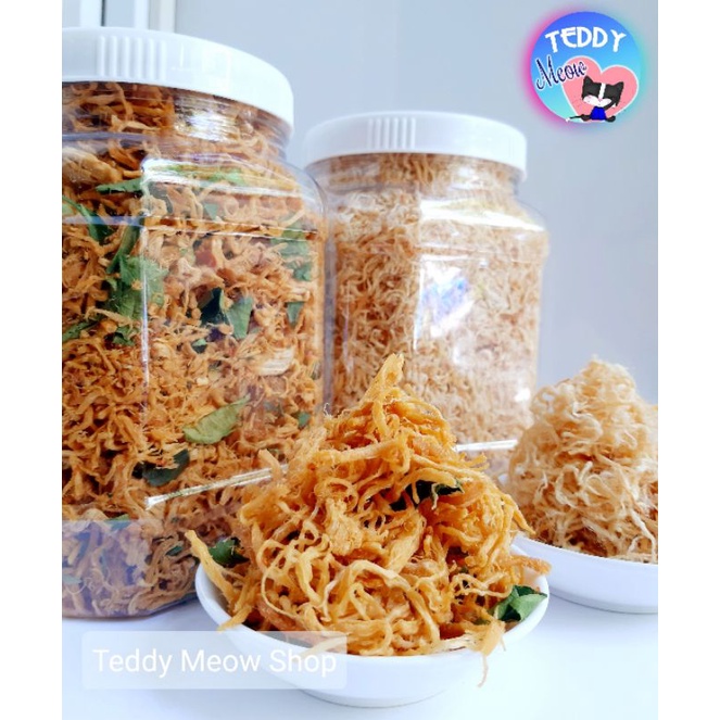 Ăn Vặt Teddy - Hũ 500gr Khô gà lá chanh loại Đặc biệt Nhà làm thơm ngon sạch sẽ, sấy kỹ, không ẩm mốc, không hóa chất