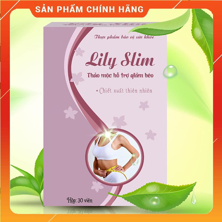 GIẢM CÂN LILY SLIM, THUỐC GIẢM CÂN LILY SLIM DÀNH CHO CƠ ĐỊA KHÓ GIẢM, LỜN THUỐC (30 VIÊN)