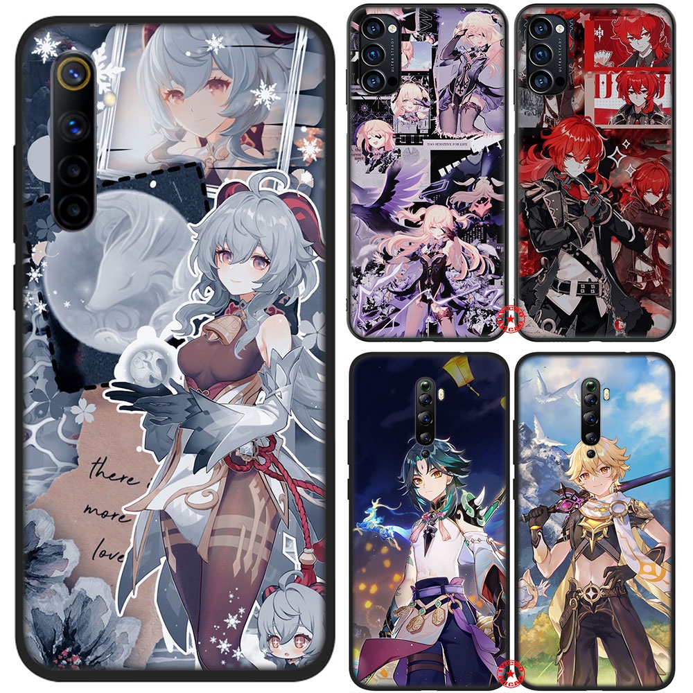 Ốp Điện Thoại Silicon Dẻo Họa Tiết Game Genshin Impact Cho Oppo F5 A73 A83 A94 A95 DS46