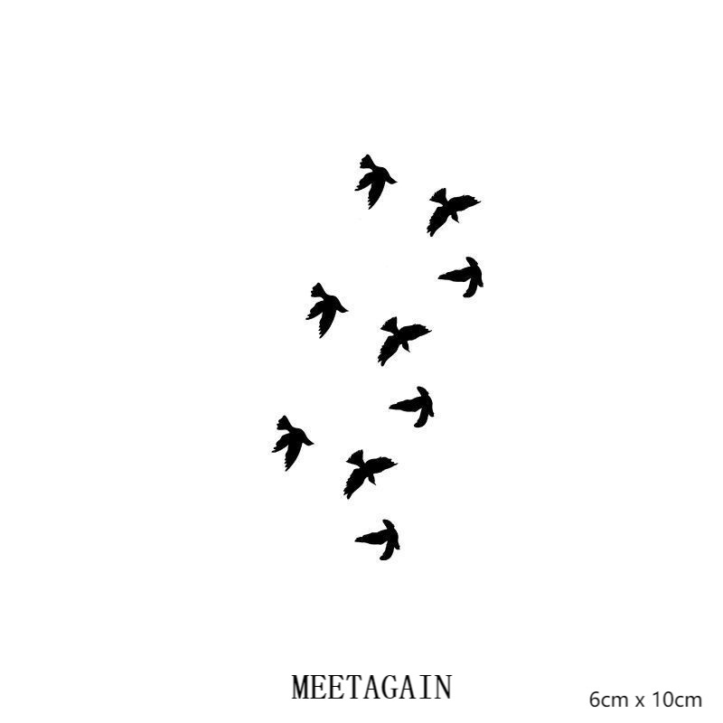 Hình xăm dán tạm thời 6cm x 10cm chống thấm nước kéo dài 15 ngày