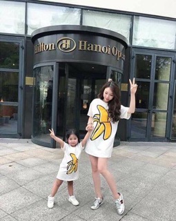 sét chuối mẹ con
