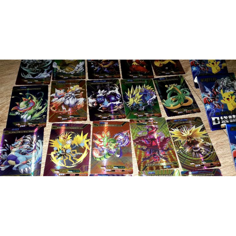 sét 40 thẻ bài Pokemon_SSR bằng giấy bóng cứng khổ 6,5X8,5 cm rất đẹp