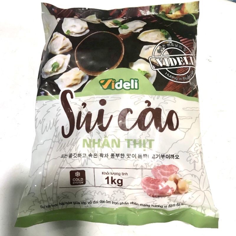 [Mã SKAMLTS7 giảm 10% đơn 150K] Sủi cảo nhân thịt Videli 1kg