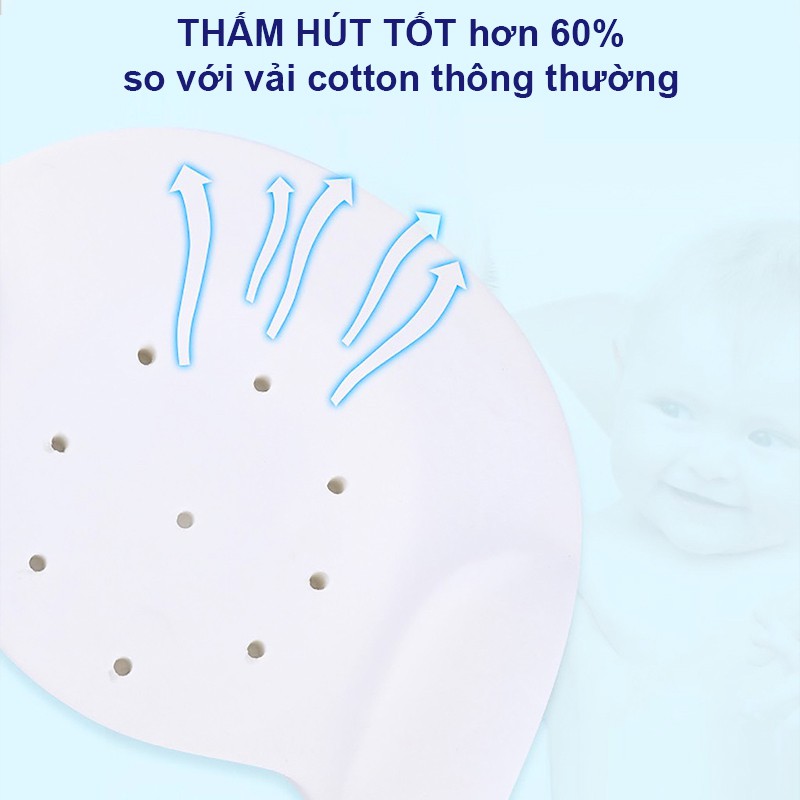 Gối cho bé sơ sinh chống méo đầu, Gối cao su non cho bé loại cao cấp an toàn cho sự phát triển của bé Baby-S – SSS018[Mã