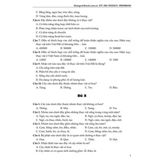 100 Đề Kiểm Tra Sinh Học 6