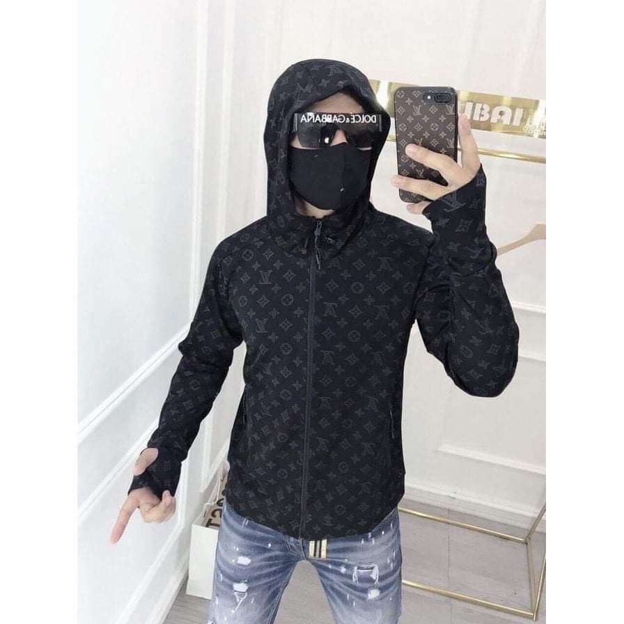 Áo Chống Nắng Nam Nữ LV Vải Thông hơi Co Dãn 4 Chiều Logo Dập Nổi Siêu Chất