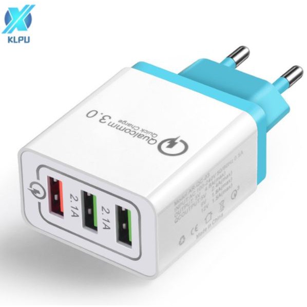 Cục Sạc Nhanh QC3.0 - có 3 Cổng Usb 2.4a / 25w