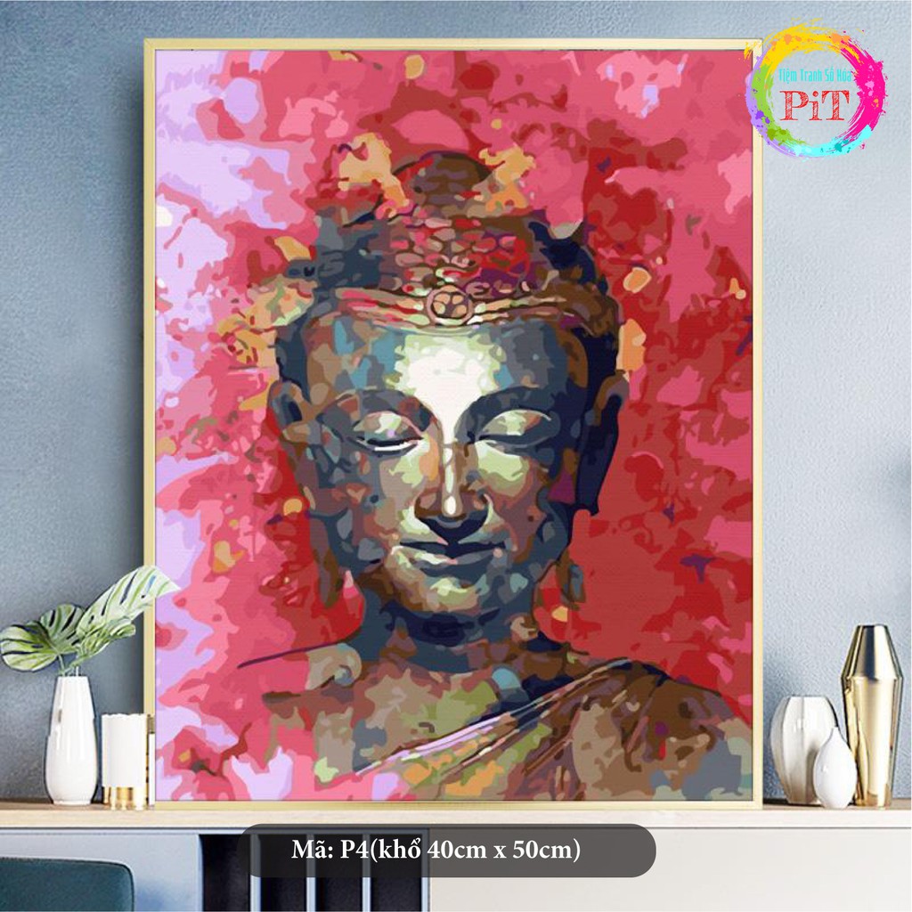 Tranh Tô Màu Theo Số - Tranh Sơn Dầu Số Hóa Hot Trend - Tranh Phật 04