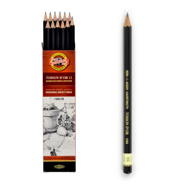 Bút chì Tiệp KOH-I-NOOR vàng/đen - fullsize